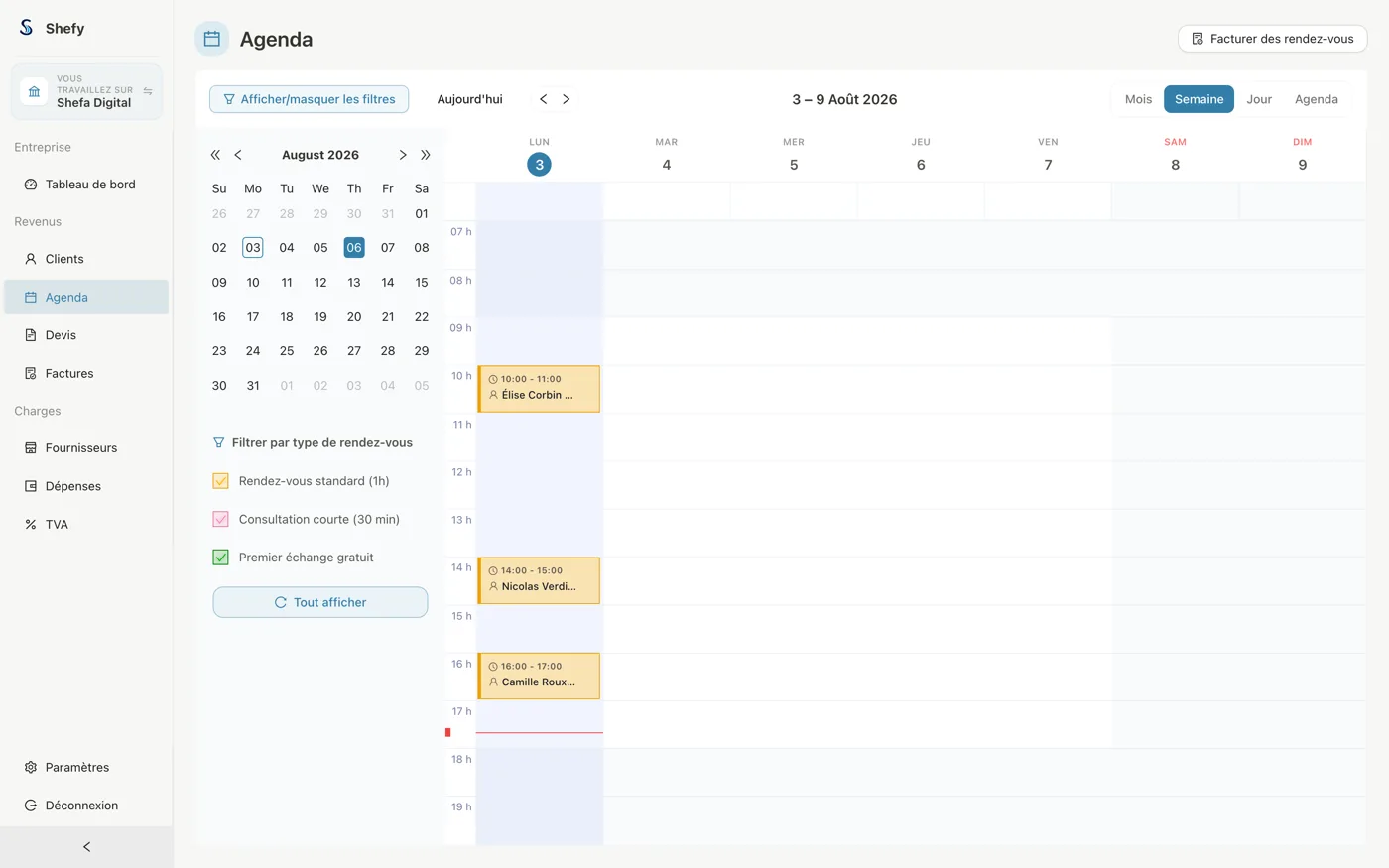Agenda Shefy